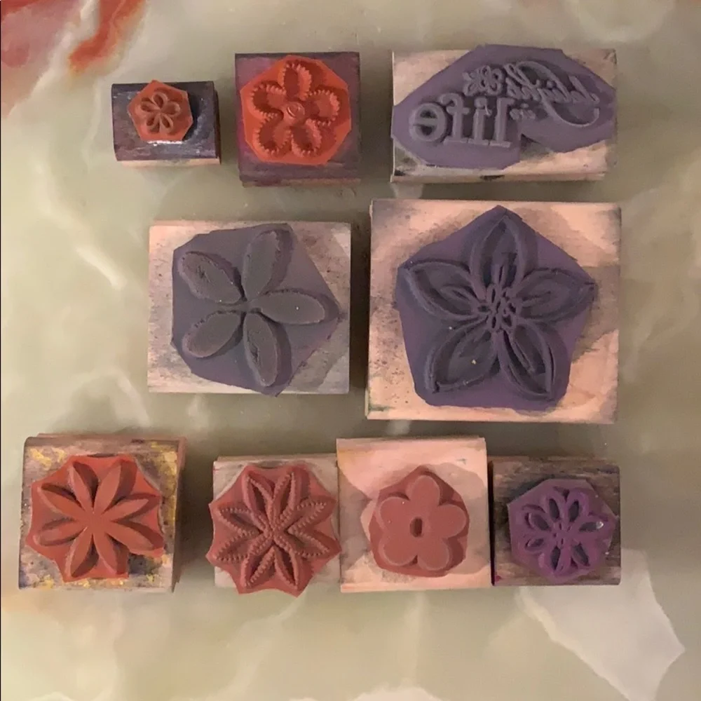 Stamp in’ Up! Clean/used rubber block stamp set